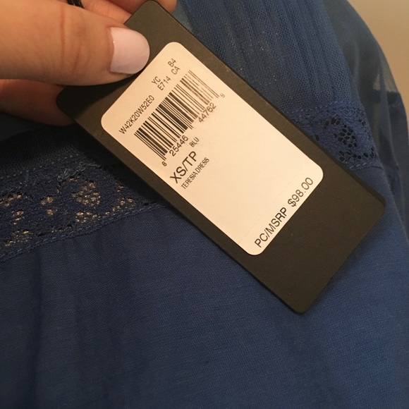 BLUE COTTON GUESS DRESS - Picture 3 of 3